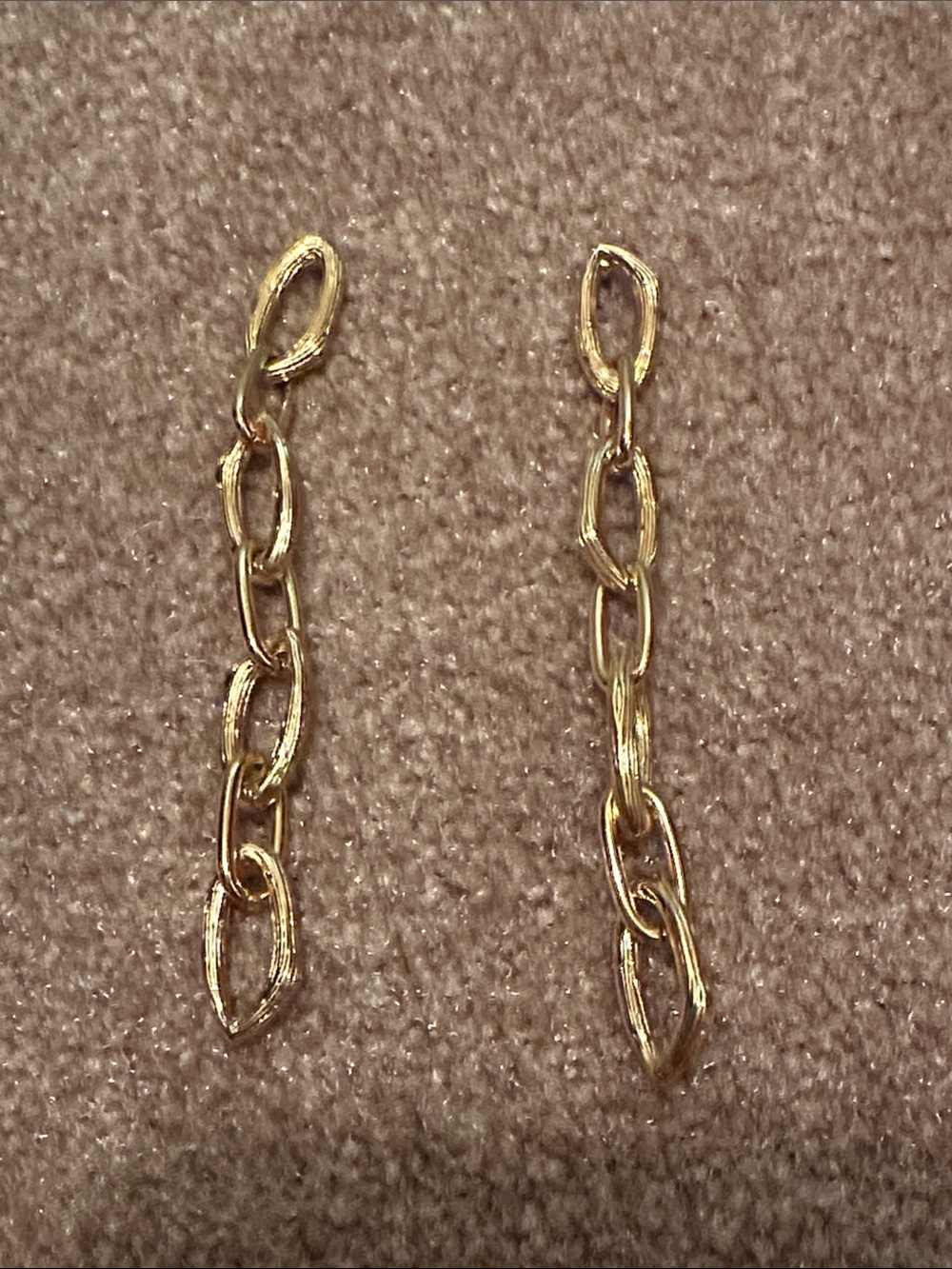 J. Crew Gold Earrings. Like new, do not have backs though